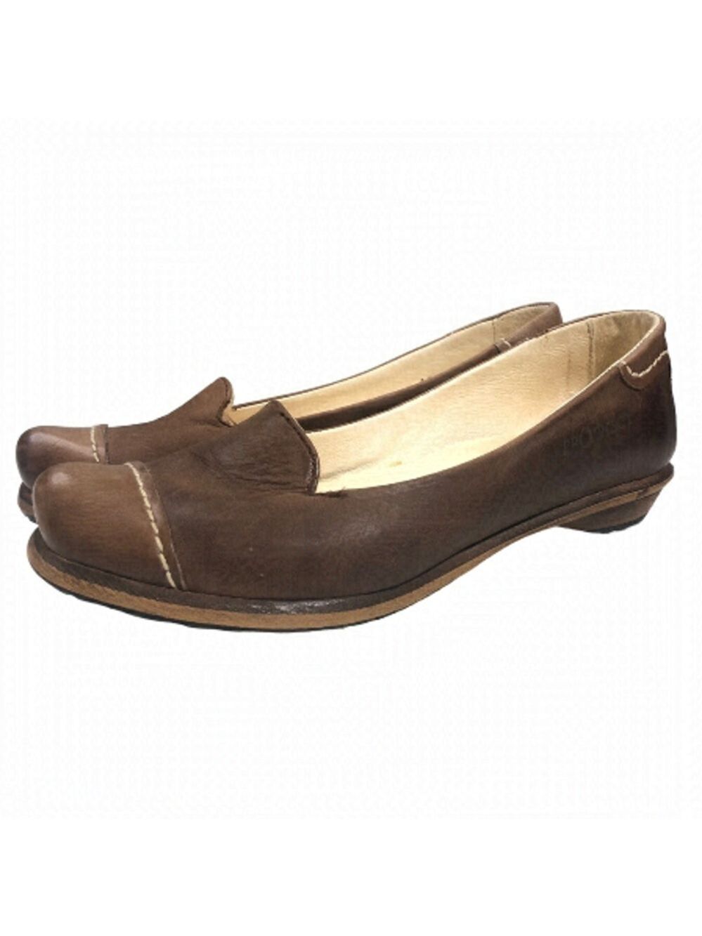Prophecy Leather Slip On 2 Tone Loafers, size 36